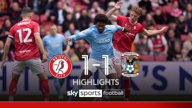 Bristol City 1-1 Coventry City | Championship highlights