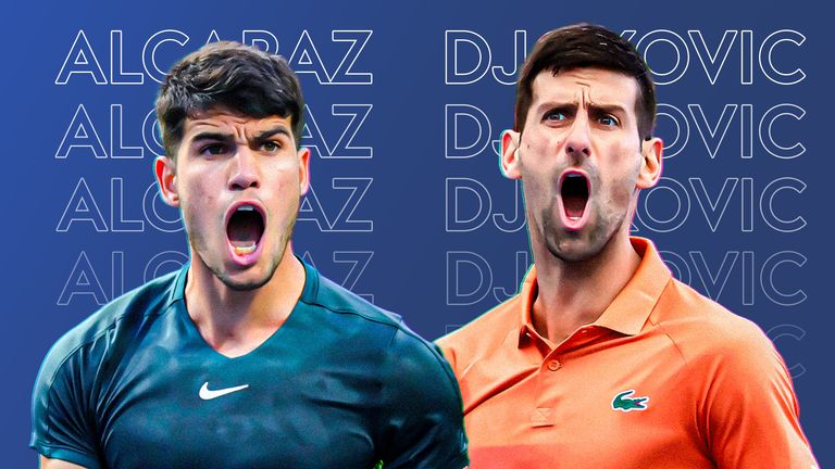 Carlos Alcaraz and Novak Djokovic