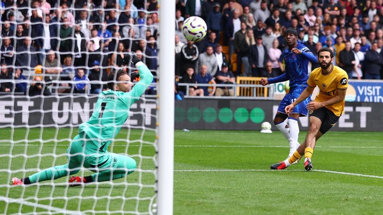 Noni Madueke's deflected strike restores Chelsea's lead at Wolves